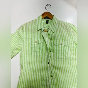 Ralph Lauren Linen Striped Button Down
